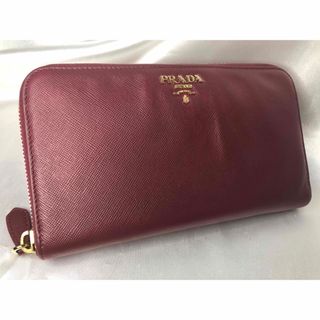 プラダ(PRADA)のYELLHR様専用　超美品　長財布　ラウンドファスナー　ダークパープル(財布)