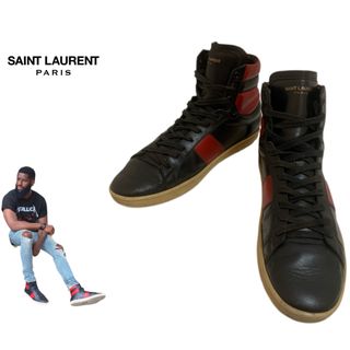 サンローラン(Saint Laurent)のSAINT LAURENT PARIS エディ期 レザーハイカットスニーカー(スニーカー)