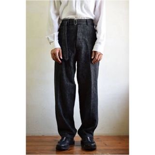 COMOLI - COMOLI 21ss ベルテッドデニムパンツ ネイビー サイズ2の通販 ...