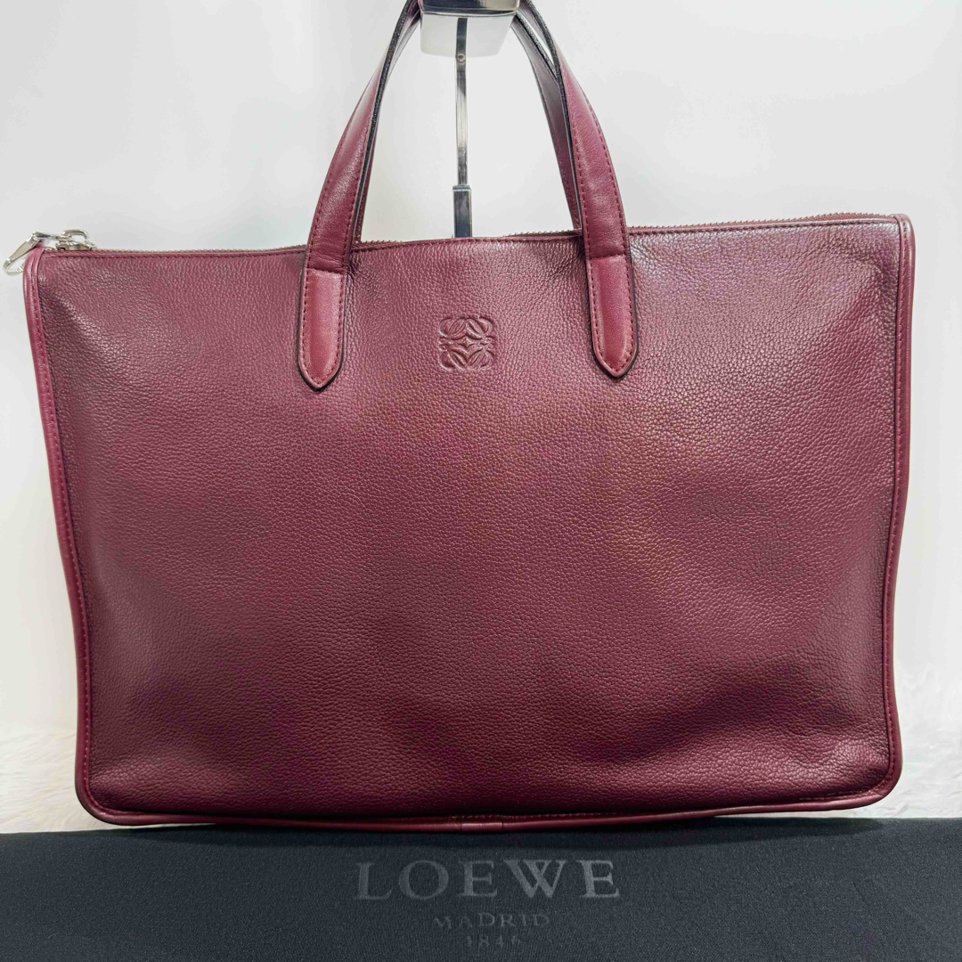 美品✨LOEWE ロエベ　アナグラム　トートバッグ　ハンドバッグ　ビジネスバッグ