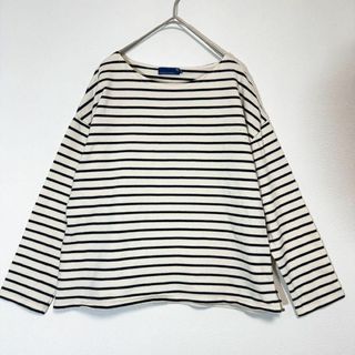 セブンデイズサンデイ(SEVENDAYS=SUNDAY)の【セブンデイズサンデイ】定番ボーダーボートネックカットソー(M) Tシャツ 長袖(カットソー(長袖/七分))