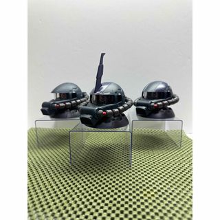 バンダイ(BANDAI)のザクヘッド黒い三連星ver  塗装済み3体(模型/プラモデル)