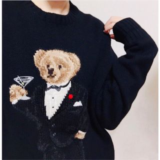 POLO RALPH LAUREN - 【美品】Polo Ralph Lauren ケーブルニット 赤