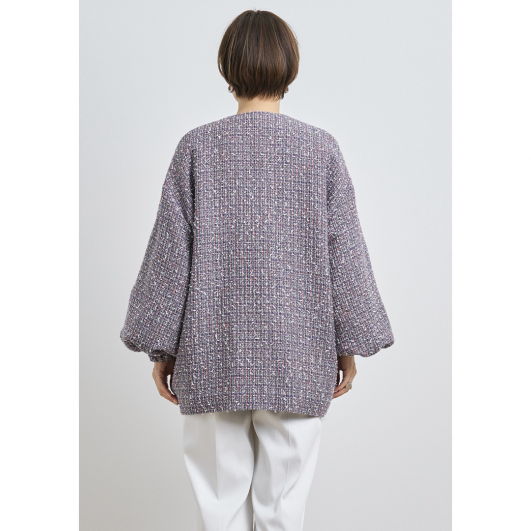 yori 新品タグ付 ミックスツイードジャケットの通販 by poteco's yori 新品タグ付 ミックスツイードジャケットの通販 by poteco's