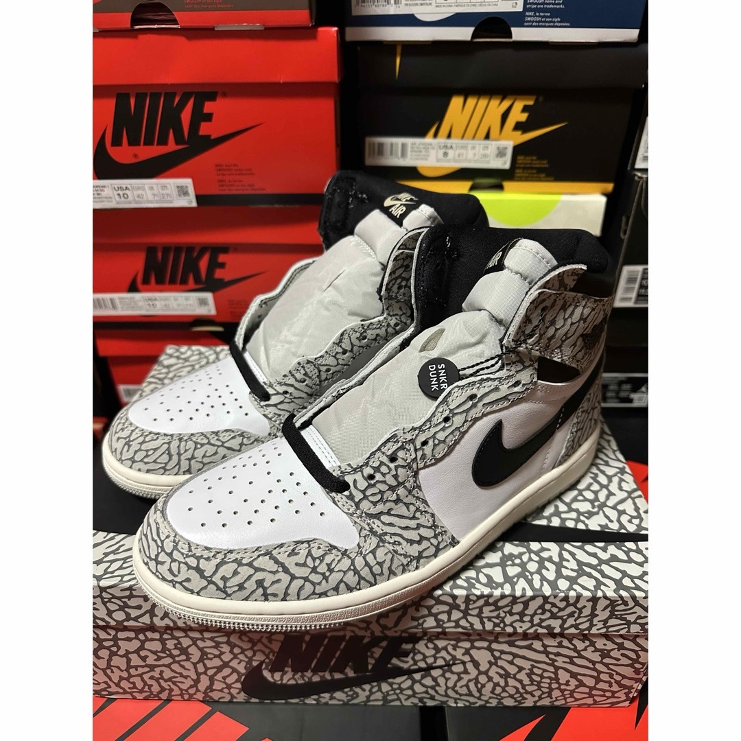 スニーカーNike Air Jordan 1 High OG White Cement