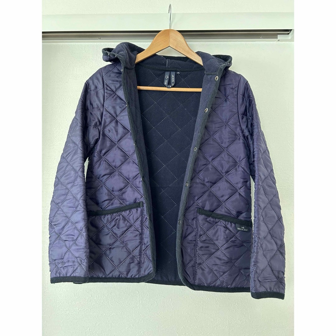 THE SMOCK SHOP(スモックショップ)のスモックショップ　キルティングアウター　紫色　アウトドア　フリース レディースのジャケット/アウター(ナイロンジャケット)の商品写真
