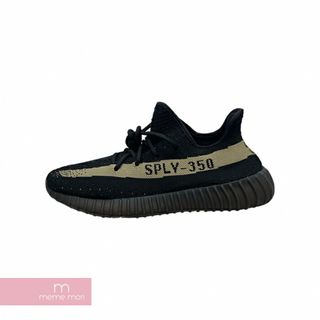 アディダス(adidas)のadidas 2016AW YEEZY BOOST 350 V2 Core Black Green BY9611 アディダス イージーブースト350 コアブラックグリーン ローカットスニーカー ブラック サイズUS9.5(27.5cm) 【240107】【新古品】【me04】(スニーカー)