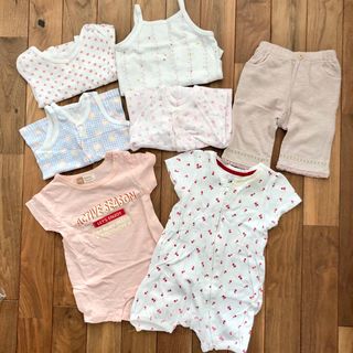 ベビーギャップ(babyGAP)の女の子ベビー服まとめ売り 70 赤ちゃん 肌着 半袖トップス ボトムス 夏服(その他)