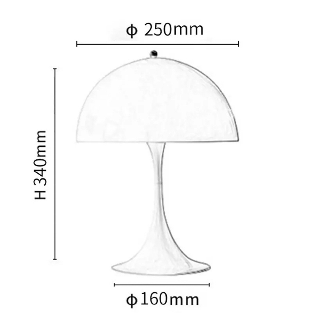 louis poulsen(ルイスポールセン)の【大人気】Panthella Mini Tableパンテラ ルイスポールセン インテリア/住まい/日用品のライト/照明/LED(フロアスタンド)の商品写真