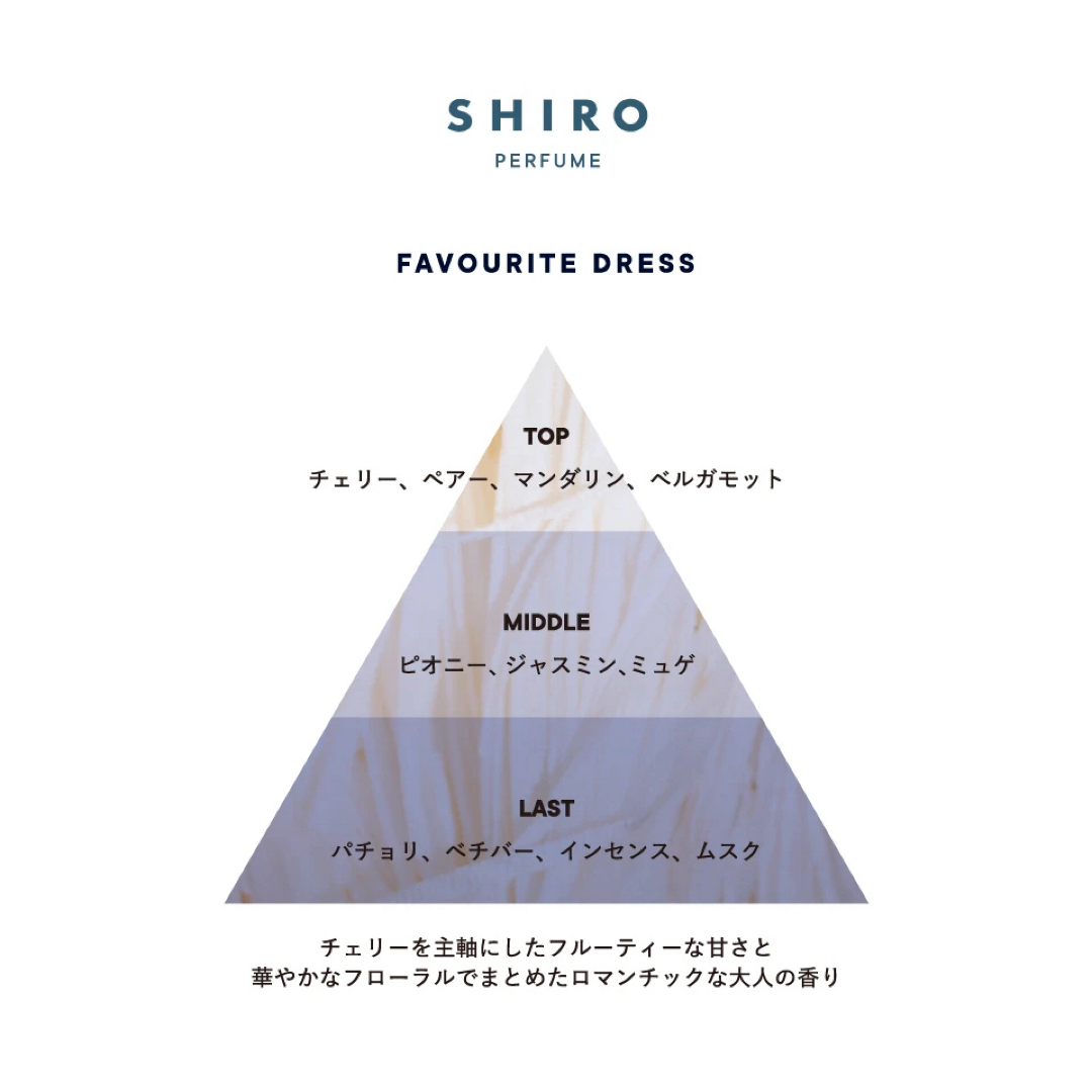 shiro(シロ)のshiro FAVOURITE DRESS ディフューザーリキッド コスメ/美容のリラクゼーション(アロマディフューザー)の商品写真