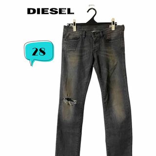 ディーゼル(DIESEL)のDIESEL ディーゼル　ダメージ加工　レギュラースリムストレッチパンツ　28(デニム/ジーンズ)