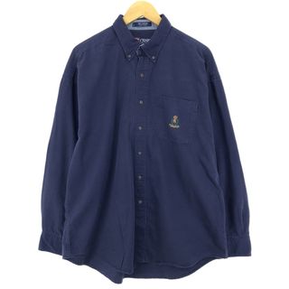 ラルフローレン(Ralph Lauren)の古着 90年代 ラルフローレン Ralph Lauren CHAPS チャップス 長袖 ボタンダウンシャツ メンズXL ヴィンテージ /eaa408659(シャツ)