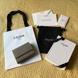 セリーヌ(celine)のCELINE セリーヌ スモール トリフォールドウォレット ペブル 財布(その他)