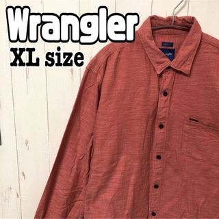 ラングラー(Wrangler)のWrangler ラングラー 長袖シャツ 無地 オーバーサイズ XL 海外古着(シャツ)