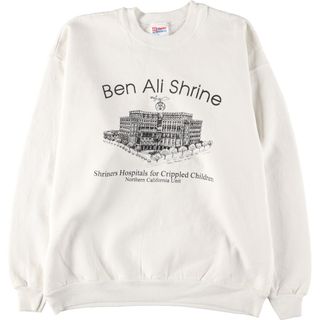 ヘインズ(Hanes)の古着 90年代 ヘインズ Hanes Ben Ali Shrine スウェットシャツ トレーナー USA製 メンズXL ヴィンテージ /eaa408905(スウェット)