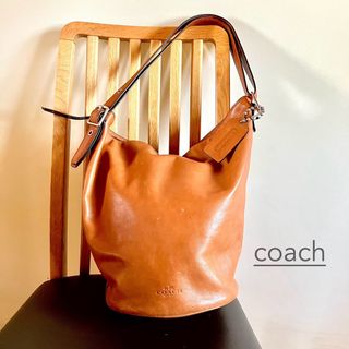 【極美品】COACH(コーチ)レザー ダッフル 2way ショルダーバッグ