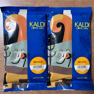 カルディ(KALDI)のカルディ　ブラジル　2袋　KALDI コーヒー粉　中挽　珈琲　ストレート(コーヒー)