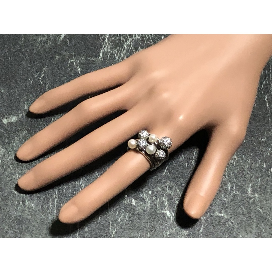 STAR JEWELRY(スタージュエリー)のSTAR JEWELRY スタージュエリー 7連リング　925  11号  レディースのアクセサリー(リング(指輪))の商品写真