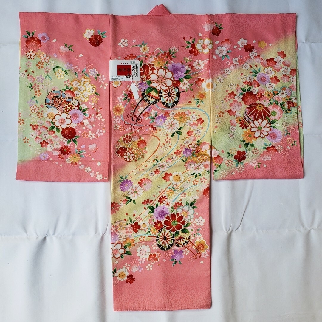 お宮参り 女の子 着物 女児祝着 正絹 のしめ 初着 産着 新品 ピンク お宮参り 女の子 着物 女児祝着 正絹 のしめ 初着 産着 新品 ピンク