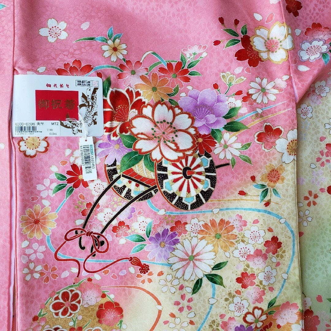 お宮参り 女の子 着物 女児祝着 正絹 のしめ 初着 産着 新品 ピンク お宮参り 女の子 着物 女児祝着 正絹 のしめ 初着 産着 新品 ピンク