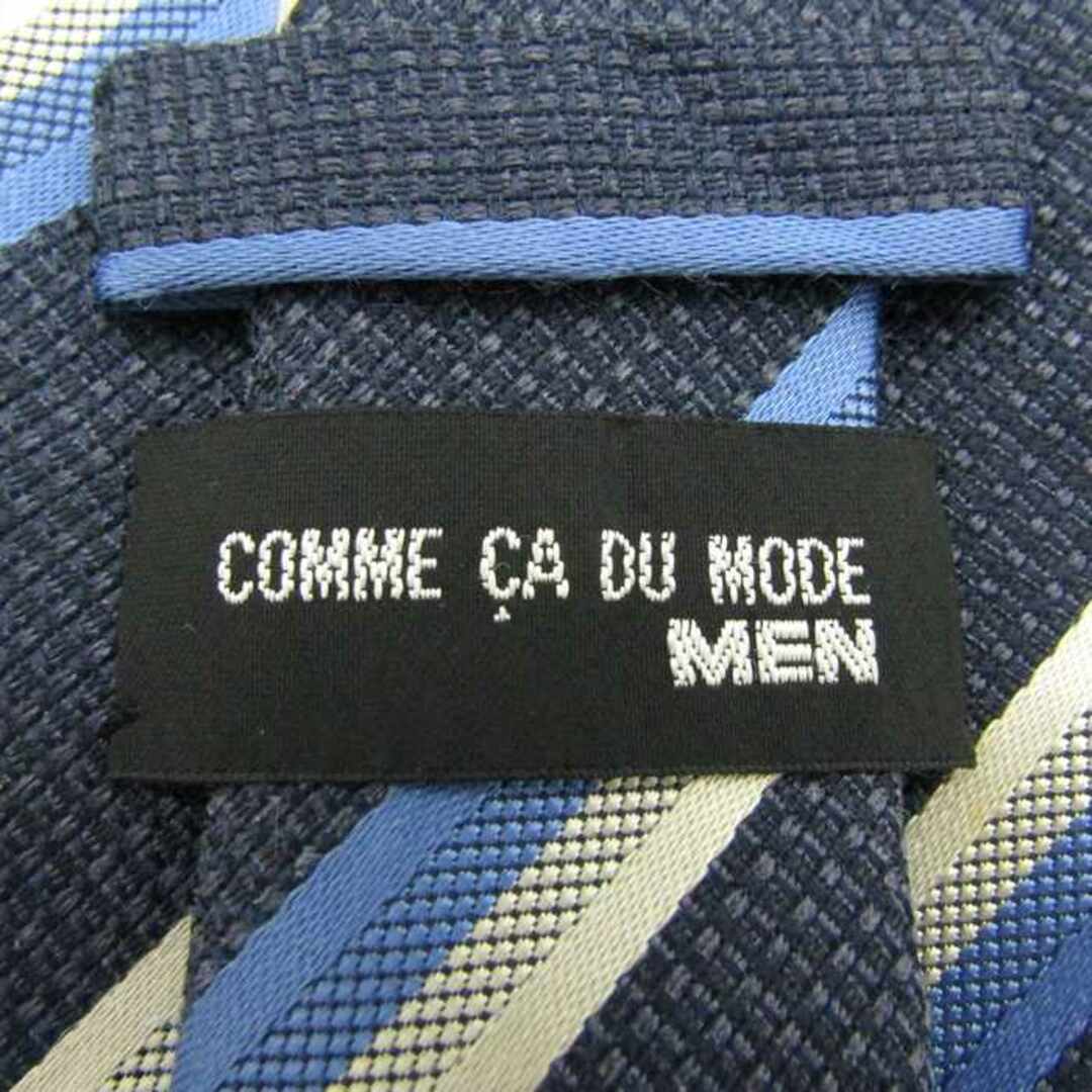 COMME CA DU MODE(コムサデモード)のコムサデモードメン ブランド ネクタイ ストライプ柄 グラデ シルク 日本製 メンズ ネイビー COMME CA DU MODE メンズのファッション小物(ネクタイ)の商品写真