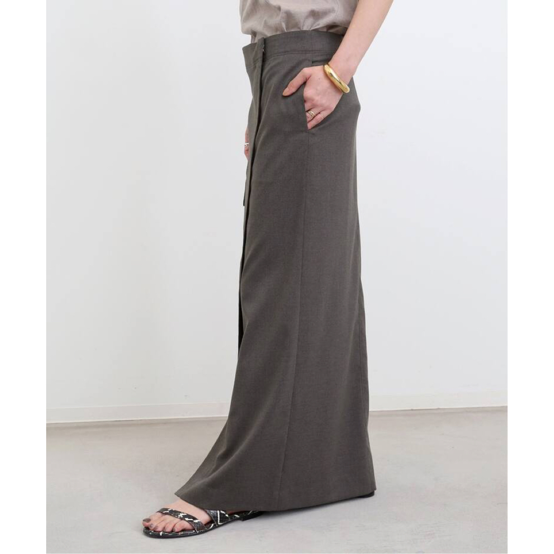 L'Appartement DEUXIEME CLASSE(アパルトモンドゥーズィエムクラス)のアパルトモン Dry Tropical Cargo Skirt グレー 34 レディースのスカート(ロングスカート)の商品写真