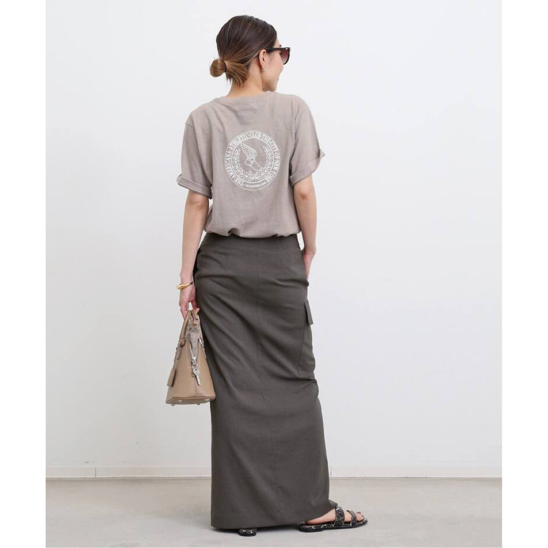 L'Appartement DEUXIEME CLASSE(アパルトモンドゥーズィエムクラス)のアパルトモン Dry Tropical Cargo Skirt グレー 34 レディースのスカート(ロングスカート)の商品写真