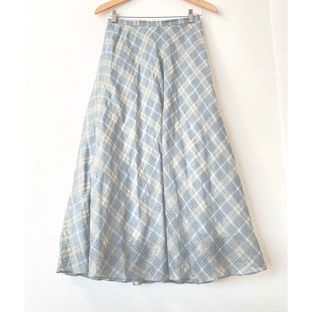 ANAYI(アナイ)のアナイ 38 シアーチェックスカート レディースのスカート(ロングスカート)の商品写真