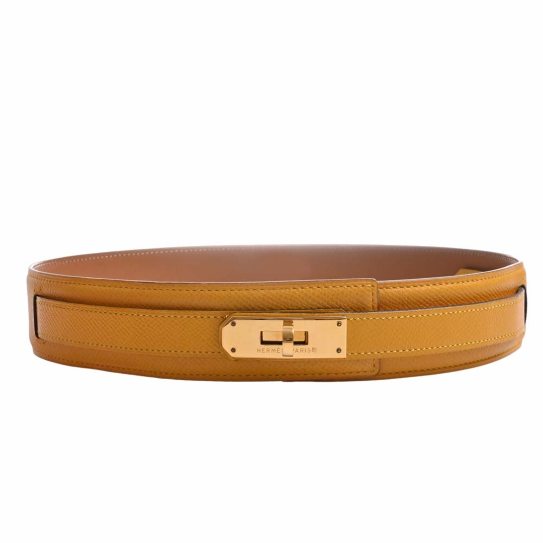 【中古】HERMES エルメス クシュベル ケリー ベルト #65 - イエロー by