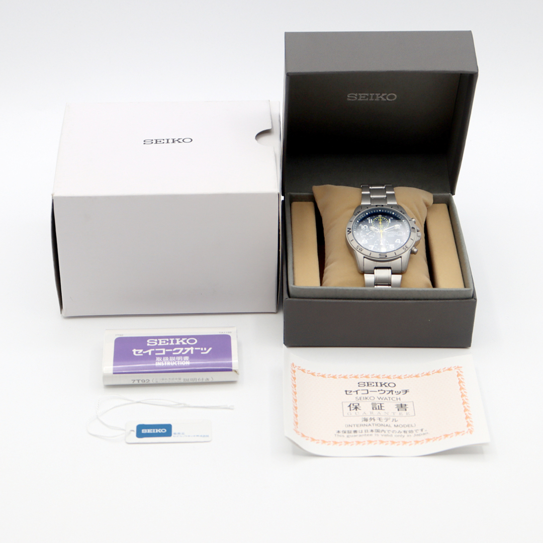 SEIKO - 電池交換済 SEIKO セイコー クロノグラフ 7T92-0DX0 SEIKO - 電池交換済 SEIKO セイコー クロノグラフ 7T92-0DX0