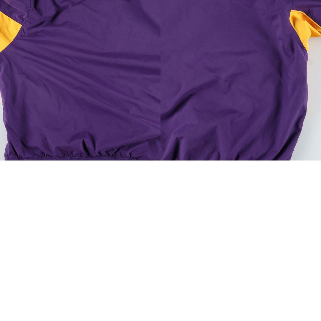 Reebok(リーボック)の古着 リーボック Reebok NFL MINNESOTA VIKINGS ミネソタバイキングス ウォームアッププルオーバー メンズXXL /eaa408055 メンズのジャケット/アウター(ナイロンジャケット)の商品写真