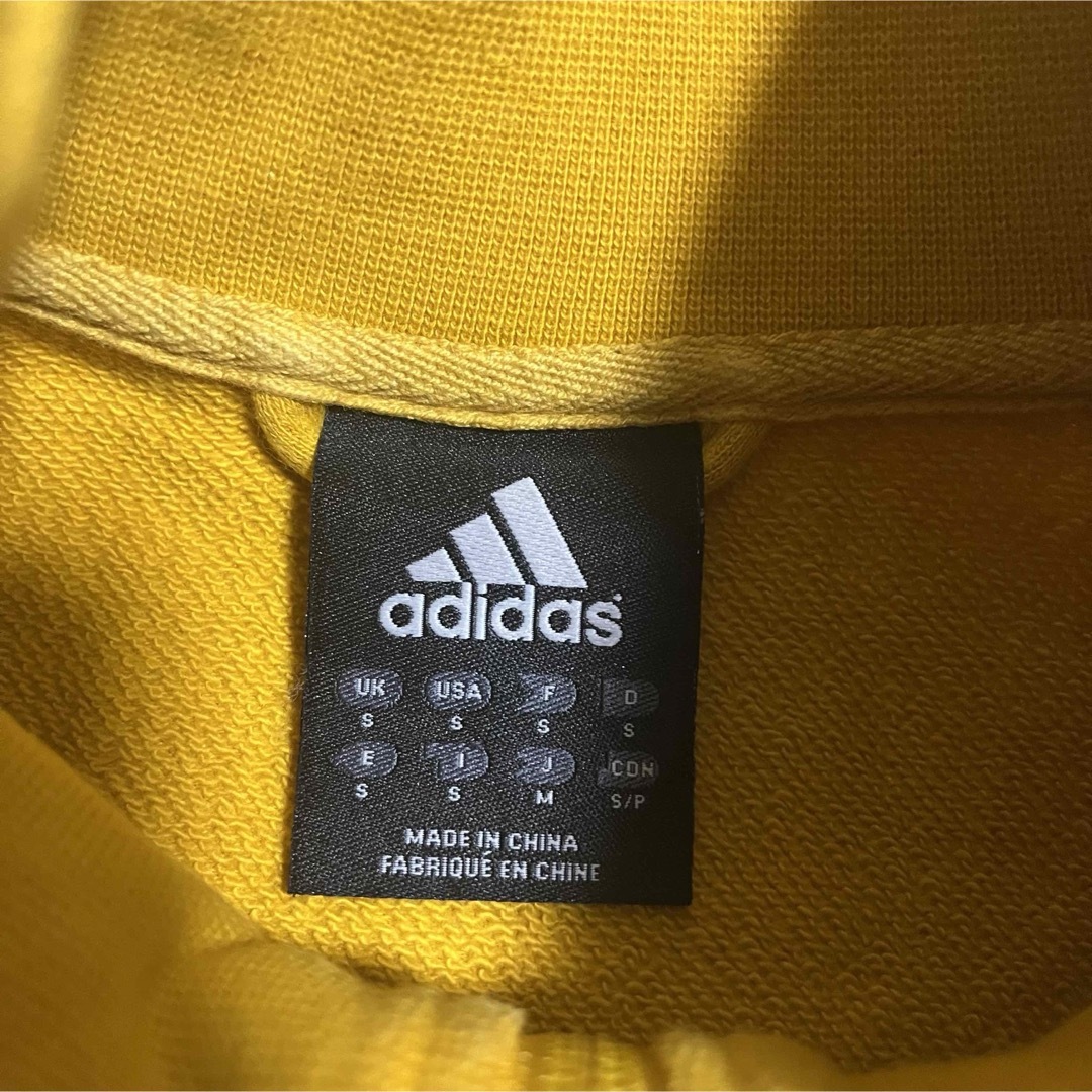 adidas(アディダス)の00’s adidas トラックジャケット コットン センターロゴ イエロー メンズのトップス(ジャージ)の商品写真