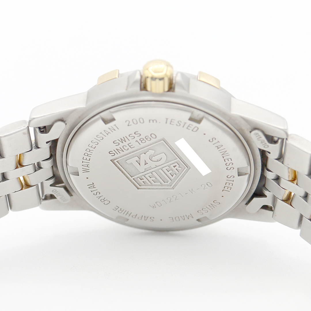 TAG Heuer(タグホイヤー)の電池交換済 TAG Heuer タグホイヤー プロフェッショナル WD1221 K 20 デイト 200m防水 シルバー YG イエローゴールド SS ステンレス コンビ メンズ クォーツ【6ヶ月保証】【腕時計】【中古】 メンズの時計(腕時計(アナログ))の商品写真