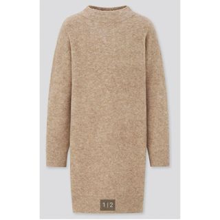 ユニクロ(UNIQLO)のスフレヤーン ニットワンピース/ユニクロ UNIQLO キッズ 150(ワンピース)