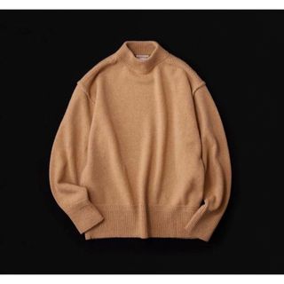 コモリ(COMOLI)のNiceness 23AW goldring モックネックニット グアナコ(ニット/セーター)