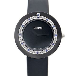 ダミアーニ(Damiani)の電池交換済 DAMIANI ダミアーニ ベルエポック BCLSSB37 30014567 サファイアベゼル 黒 ブラック セラミック 純正ラバーベルト 純正尾錠 レディース クォーツ【6ヶ月保証】【腕時計】【中古】(腕時計)