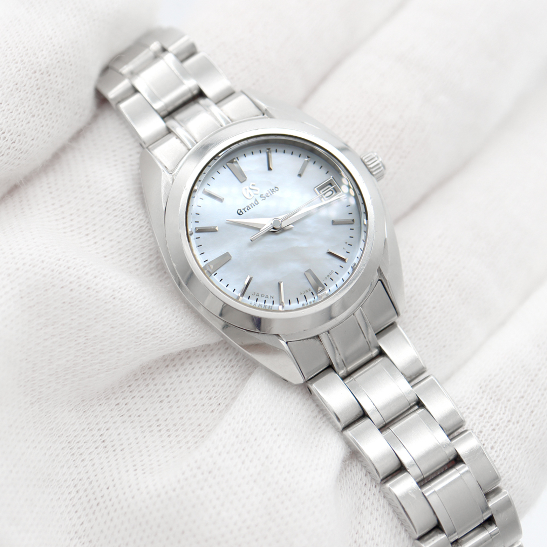 Grand Seiko(グランドセイコー)のSEIKO セイコー グランドセイコー GS エレガンスコレクション 4J52-0AC0 STGF275 デイト 100m防水 白 ホワイト シェル SS ステンレス レディース クォーツ 【6ヶ月保証】【腕時計】【中古】 レディースのファッション小物(腕時計)の商品写真