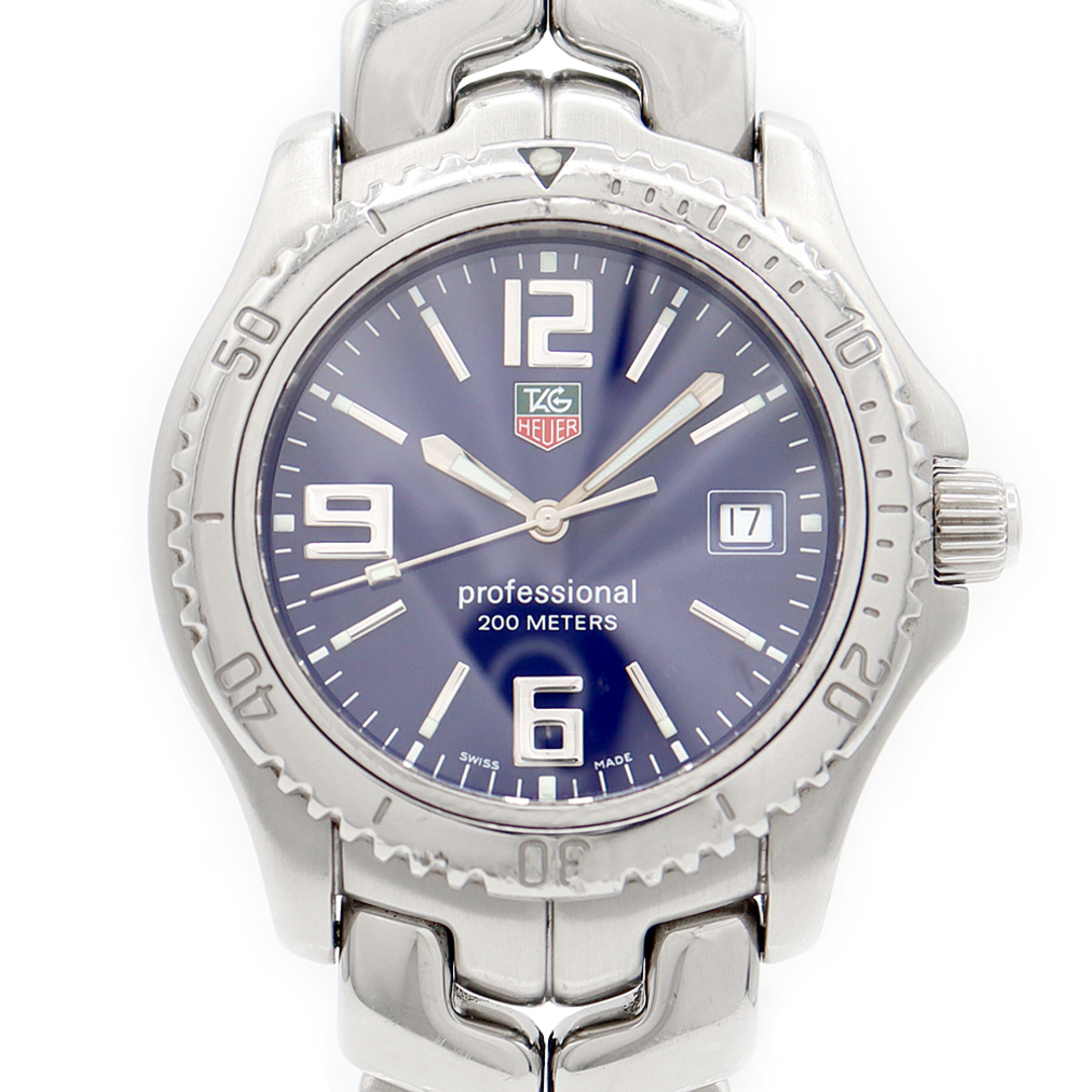 電池交換済 TAG Heuer タグホイヤーリンク プロフェッショナル 200 WT1112 200m防水 デイト シルバー SS ステンレス メンズ クォーツ【6ヶ月保証】【腕時計】未使用展示品