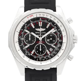 ブライトリング(BREITLING)のBREITLING ブライトリング Bentley Motors ベントレーモーターズ Tスピード クロノグラフ A25363 A256B54SPS デイト 黒 ブラック SS ステンレス 純正ラバーベルト 純正尾錠 メンズ 自動巻き【自社保証6ヶ月】【腕時計】【中古】(腕時計(アナログ))