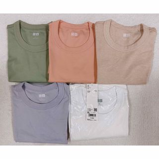 ユニクロ(UNIQLO)のUNIQLO　クルーネックT　５点セット　レディース(Tシャツ(半袖/袖なし))