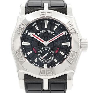 ロジェデュブイ(ROGER DUBUIS)のROGER DUBUIS ロジェデュブイ イージーダイバー SE46 14 9 K9.53R 世界888本限定 300m防水 黒 ブラック カーボン SS ステンレス 純正ラバーベルト 純正尾錠 メンズ 自動巻き【6ヶ月保証】【腕時計】【中古】(腕時計(アナログ))