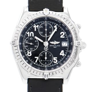 ブライトリング(BREITLING)の内部点検済 BREITLING ブライトリング クロノマット ブラックバード クロノグラフ A13050.1 スモールセコンド デイト 黒 ブラック SS ステンレス メンズ 自動巻き【6ヶ月保証】【腕時計】【中古】(腕時計(アナログ))