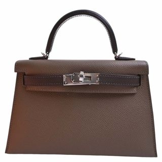 エルメス(Hermes)の【中古】HERMES エルメス ヴォーエプソン ミニケリー2 2WYA ハンドバッグ - グレージュ/ブラウン/ブラック by(その他)