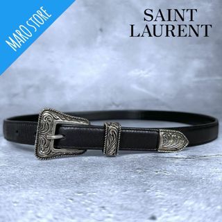 人気美品☆Saint Laurent☆サンローラン レザーベルト