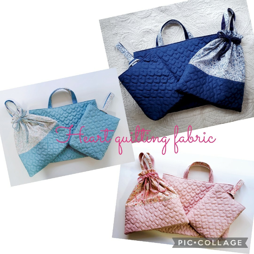 CHECK&STRIPE - 入園入学リバーシブル3点☆リバティ&ハート CHECK&STRIPE - 入園入学リバーシブル3点☆リバティ&ハート