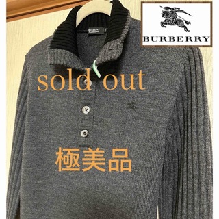 バーバリーブラックレーベル(BURBERRY BLACK LABEL)のsold out❤️バーバリーブラックレーベル　ニット　羊毛100%  極美品(ニット/セーター)