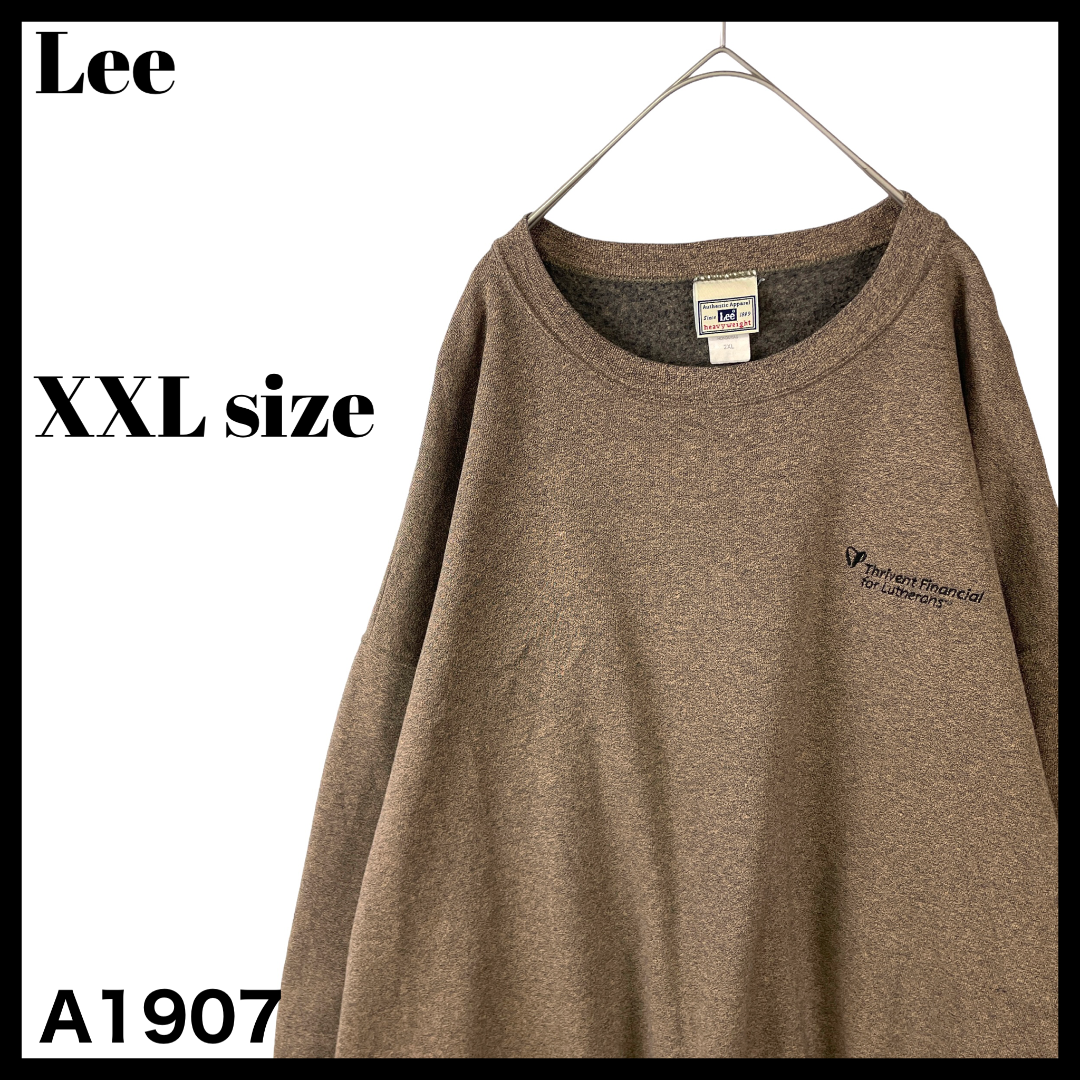 Lee(リー)の00s Y2K Lee リー ヘビーウェイト スウェット トレーナー ブラウン メンズのトップス(スウェット)の商品写真