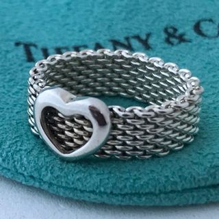 ティファニー(Tiffany & Co.)のTiffany サマセットハートメッシュリング 10号(リング(指輪))