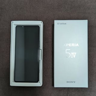 エクスペリア(Xperia)のXperia 5 IV ブラック 128 GB Softbank（SIMフリー）(スマートフォン本体)