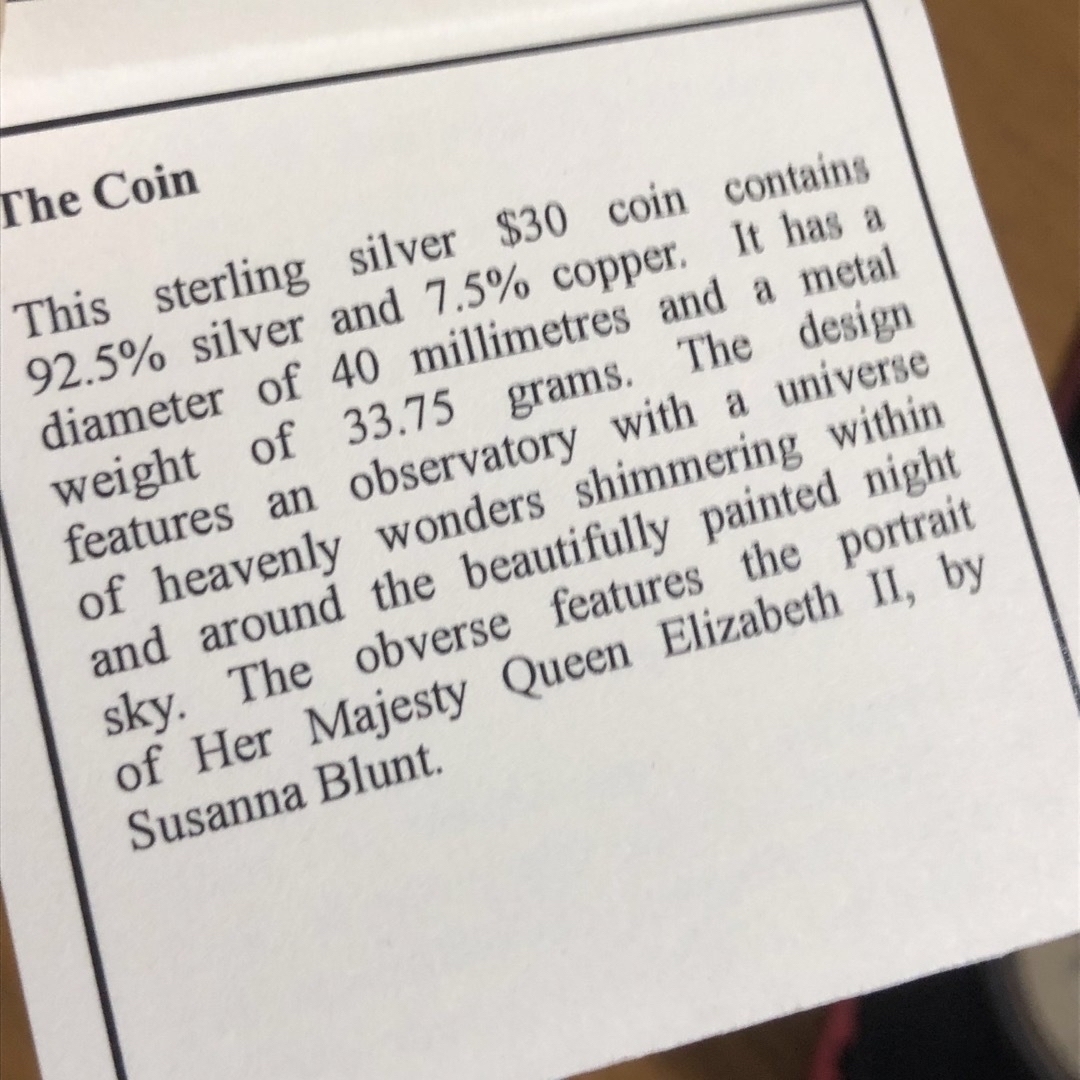 【カナダ銀貨】世界天文年記念 銀貨2009 COA&箱付き カナディアンミント エンタメ/ホビーの美術品/アンティーク(貨幣)の商品写真